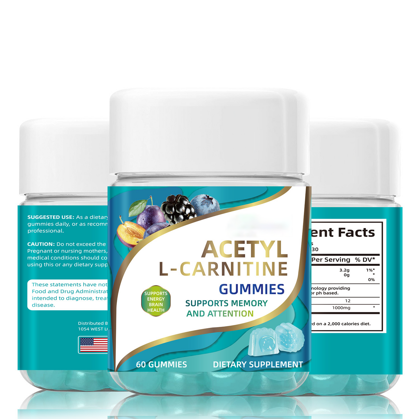 Biyode acetyl L-carnitine supplement wholesale for brain gummies
