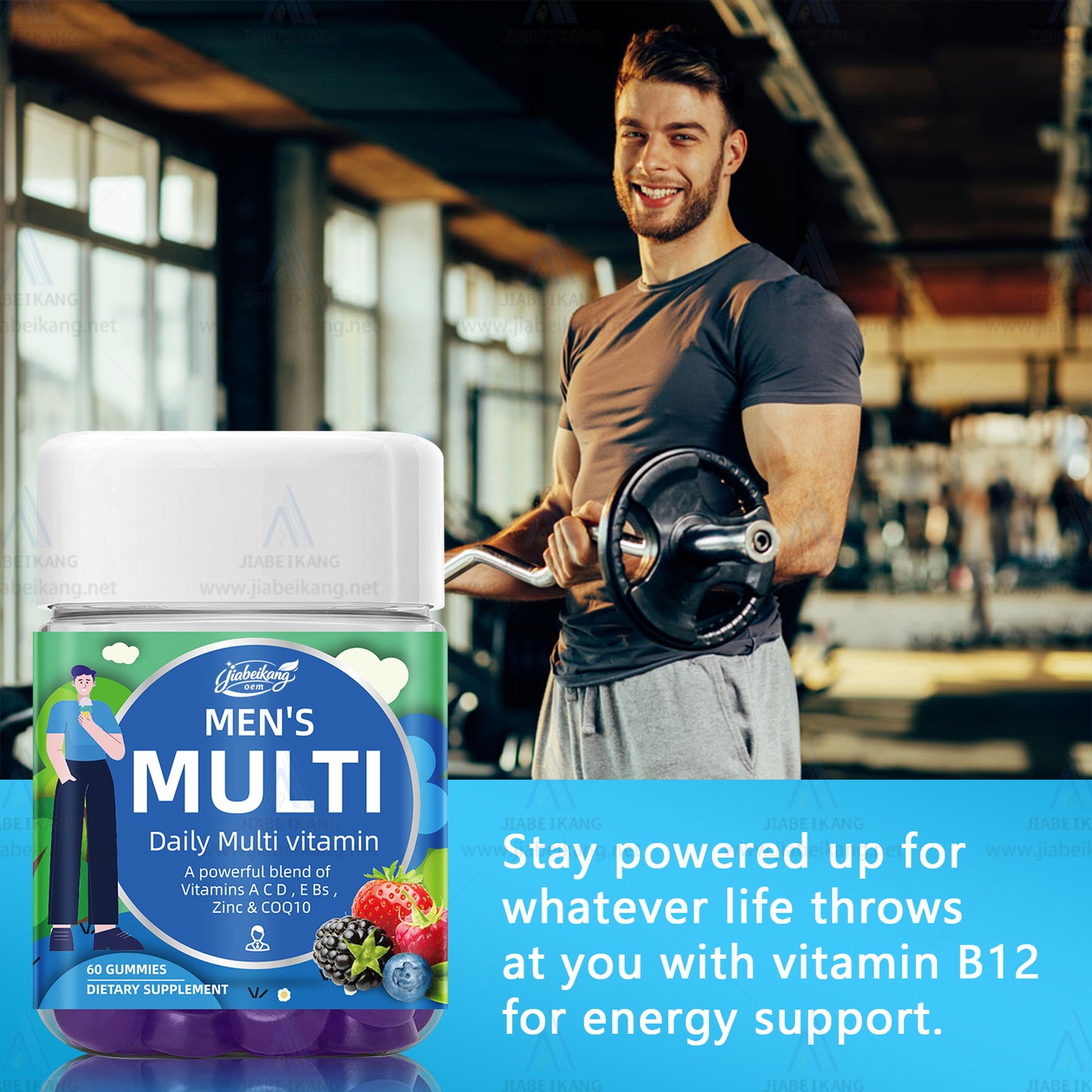 Effective formula daily nutrition multi vitamin supplement fast shipping wholesale for men male multivitamin gummies