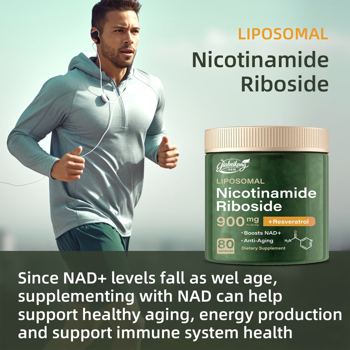 certificate manufacturer NSF HALAL COA GMP wholesale nicotinamide riboside nad capsules