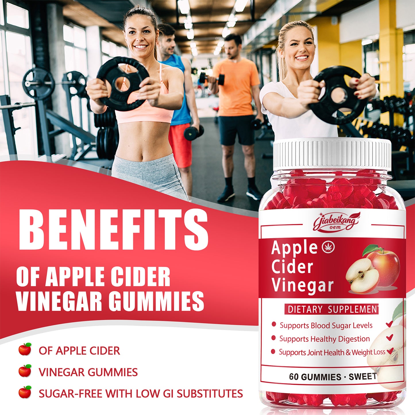 OEM ODM custom wholesale apple cider vinegar organic apple cider vinegar gummies