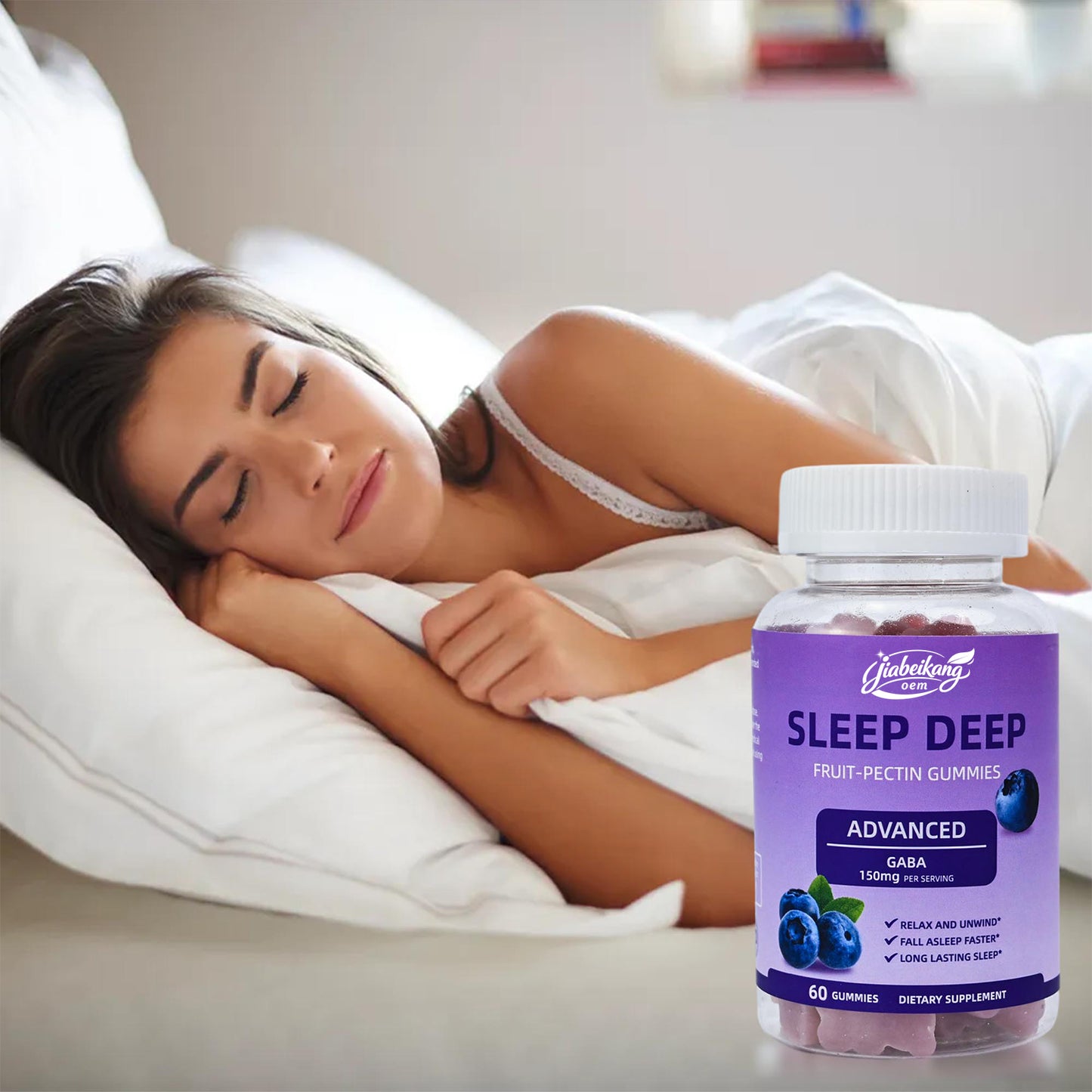 Sleep Well Supplement Relax For Men Women Gummy Calm Mood Energy Bears Melatonin Gummies