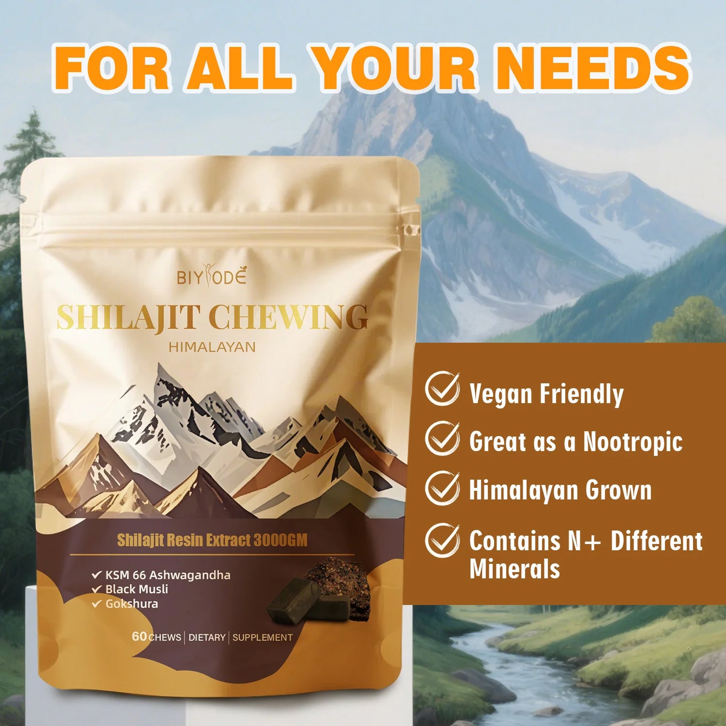 Custom Herbal Shilajit Chewables ODM OEM Private Label Service