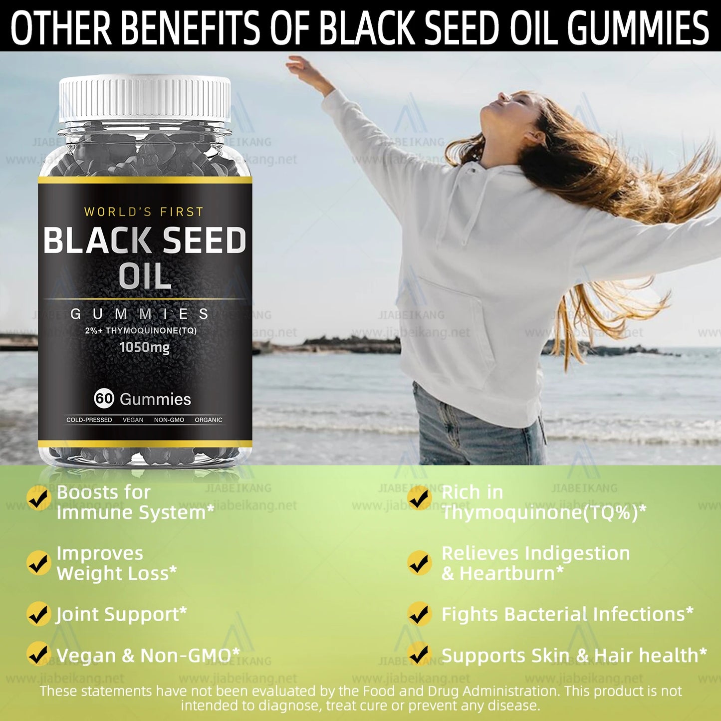 Black Seed Cold Pressed Extra Virgin Oil | All Natural Organic Oil to Boost Immune System Improve Hair Growth Skin Tone