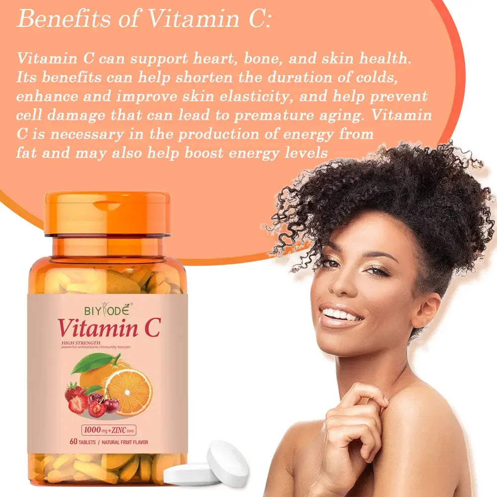 Jiabeikang Factory OEM ODM Custom Vitamins Tables Wholesale Skin Health Seasonal Dietary Supplements Vitamin C Pills Capsules