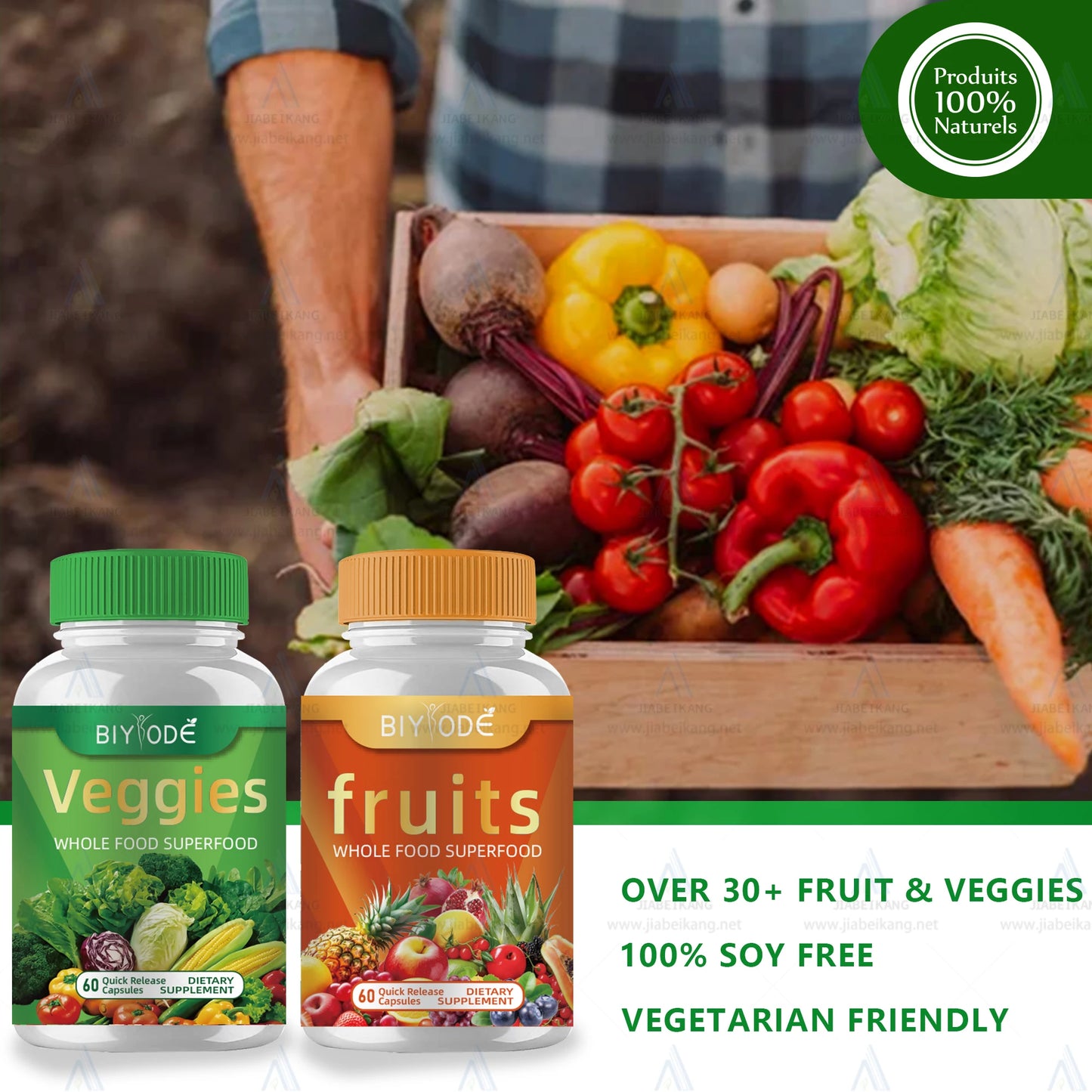 Superfood Multi vitamins C Balance Fruit And Vegetable Dietary veggies Supplement Support Immune System Health Tablets Capsule