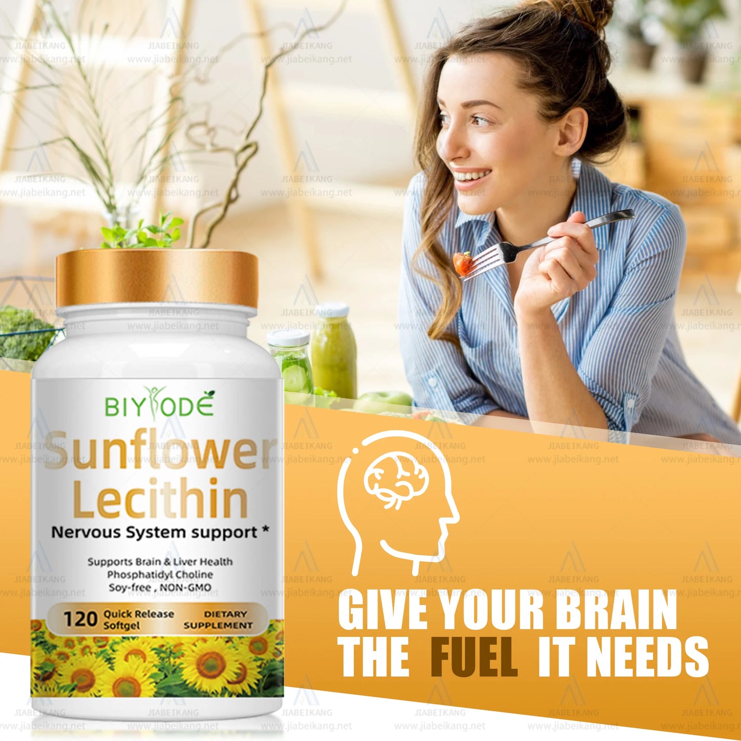 Healthcare nutrition lecithin sunflower lecithin softgel capsule private label