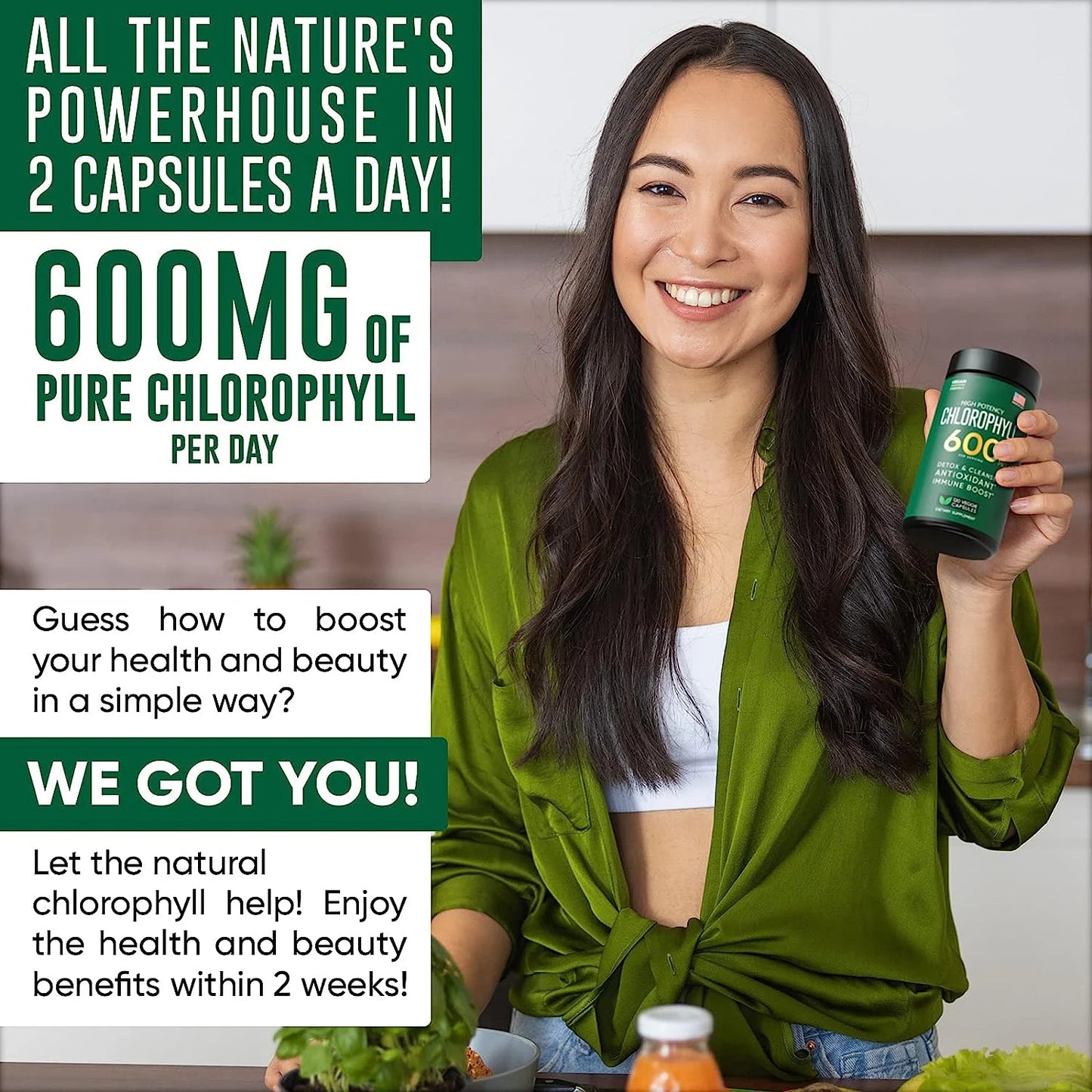 Private label logo customize CHLOROPHYLL Capsule Best selling products healthcare supplement