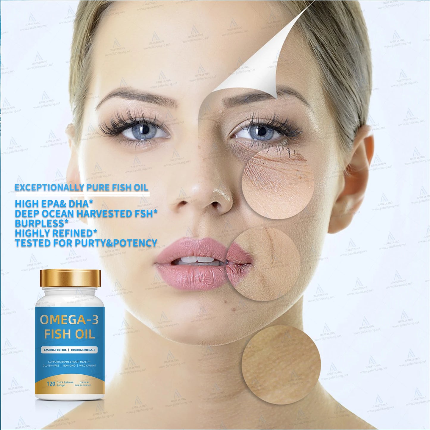 OEM Omega 3 Fish Oil In Bulk 1000Mg Softgel Capsule with fast shipping