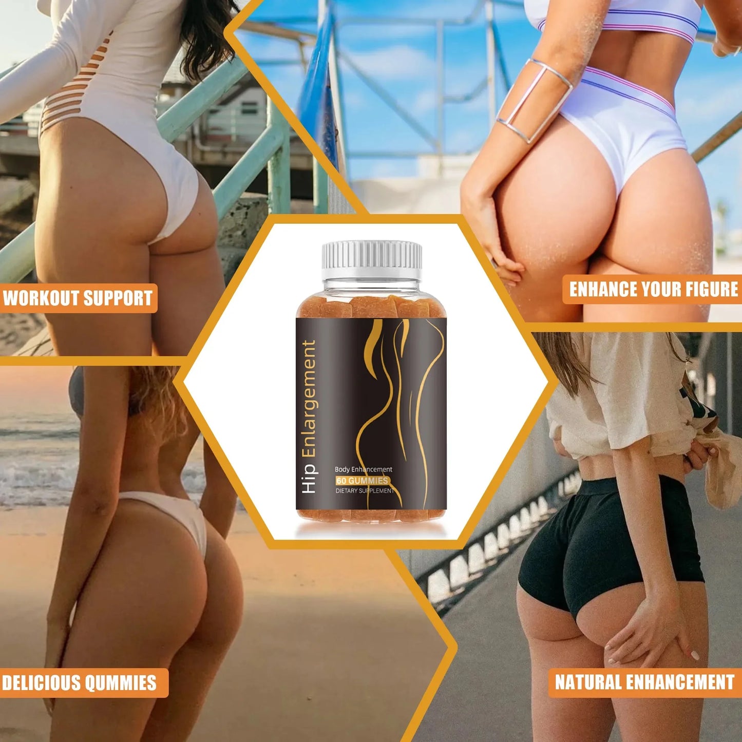 OEM ODM custom private label supplement manufacturer butt and hips enlarging gummies