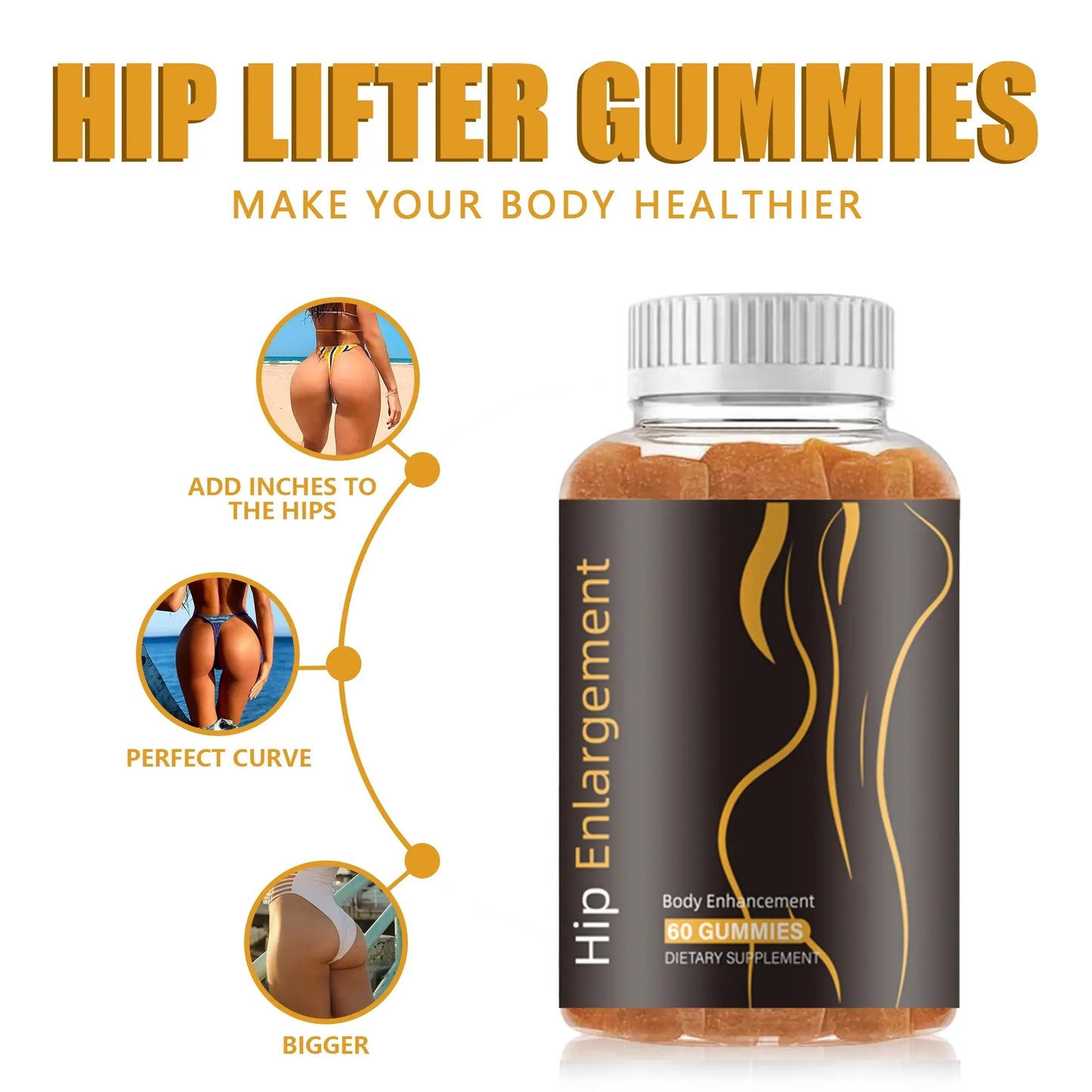 OEM ODM custom private label supplement manufacturer butt and hips enlarging gummies