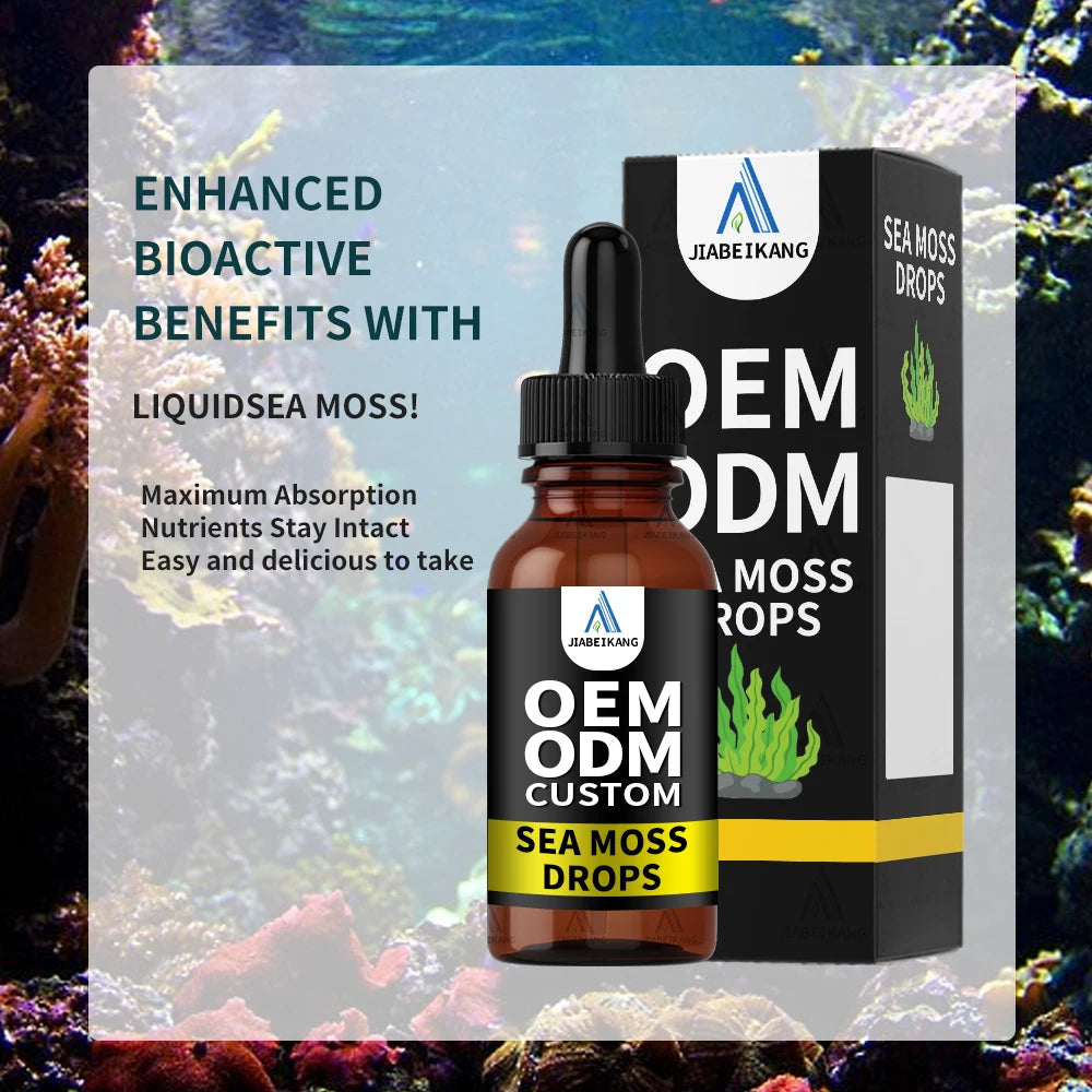 Best-Selling Custom Healthcare Supplements Organic Irish Sea Moss Drops