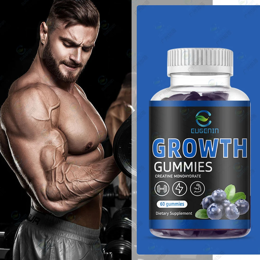 Creatine Gummies Creatine Monohydrate HCL Boost Energy Reduce Hair Loss Gym Pre Workout Gummies