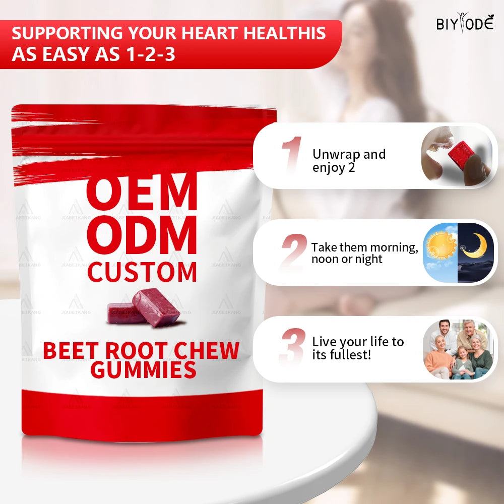 OEM ODM Custom Private Label Supplement Manufacturer Beet root Gummies Healthcare Beet Supplements Super Beets Root Gummy