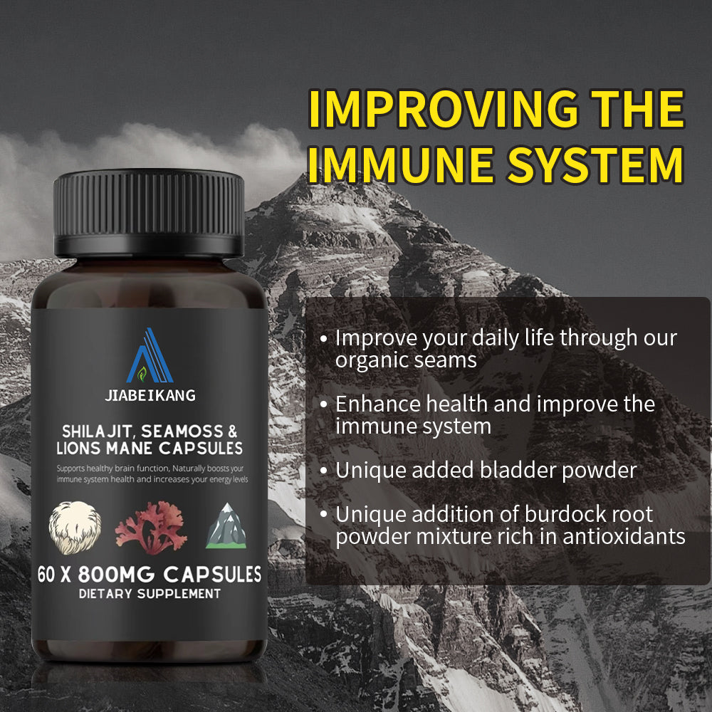 Jiabeikang-Shilajit, sea moss & lions mane capsules