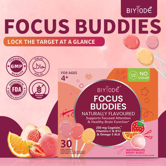 Biyode-Focus buddies multivitamin lollipops