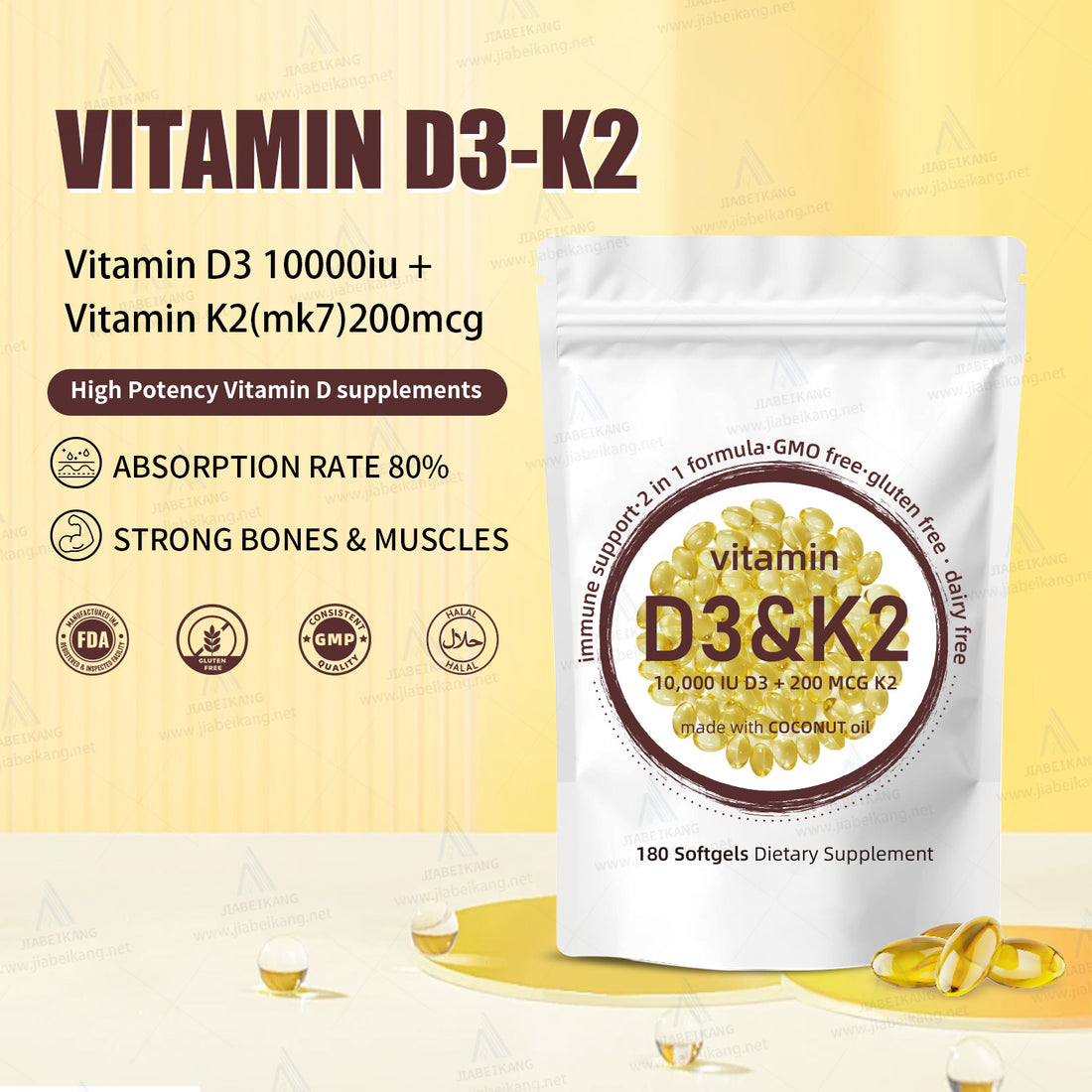 Biyode - vitamin d3 k2 softgel capsules