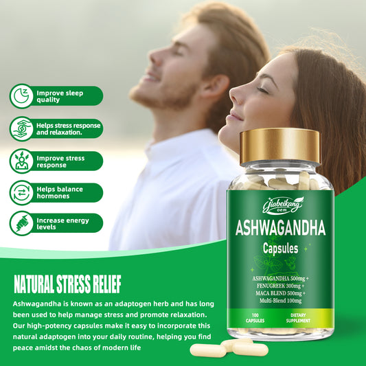 effective formula ready stock wholesale herbal maca ashwagandha extract deep sleep dietary supplement ashwagandha capsule
