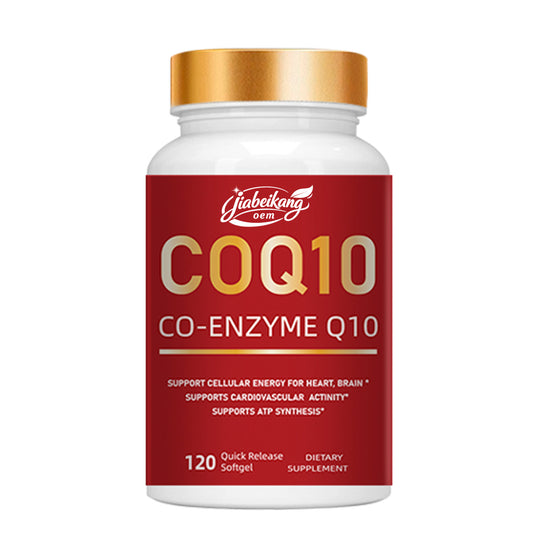 CoQ-10 dietary healthcare supplement wholesale custom private label professional factory coenzyme coq10 soft capsules
