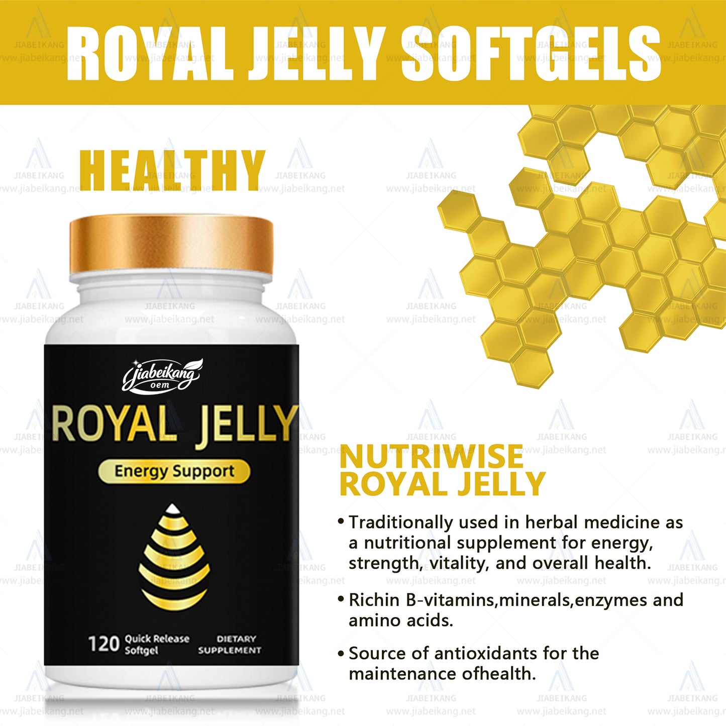 Health Products Royal Jelly Supplement Softgel Capsules