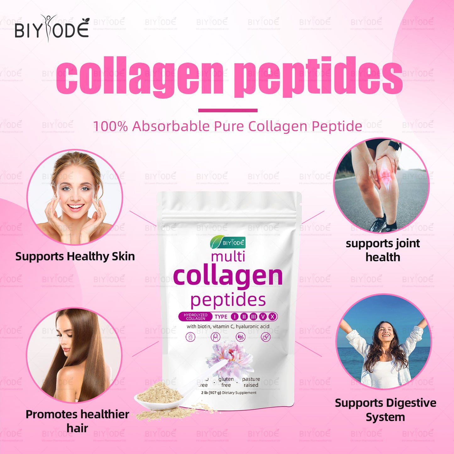 Multi marine collagen peptides powder