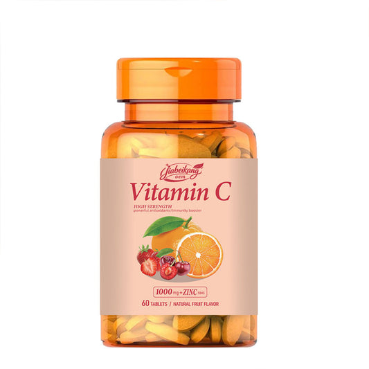 Jiabeikang Factory OEM ODM Custom Vitamins Tables Wholesale Skin Health Seasonal Dietary Supplements Vitamin C Pills Capsules