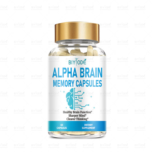 OEM ODM Custom Private Label Wholesale Alpha Brain Booster Supplement for Memory Support Vitamin Brain Capsules
