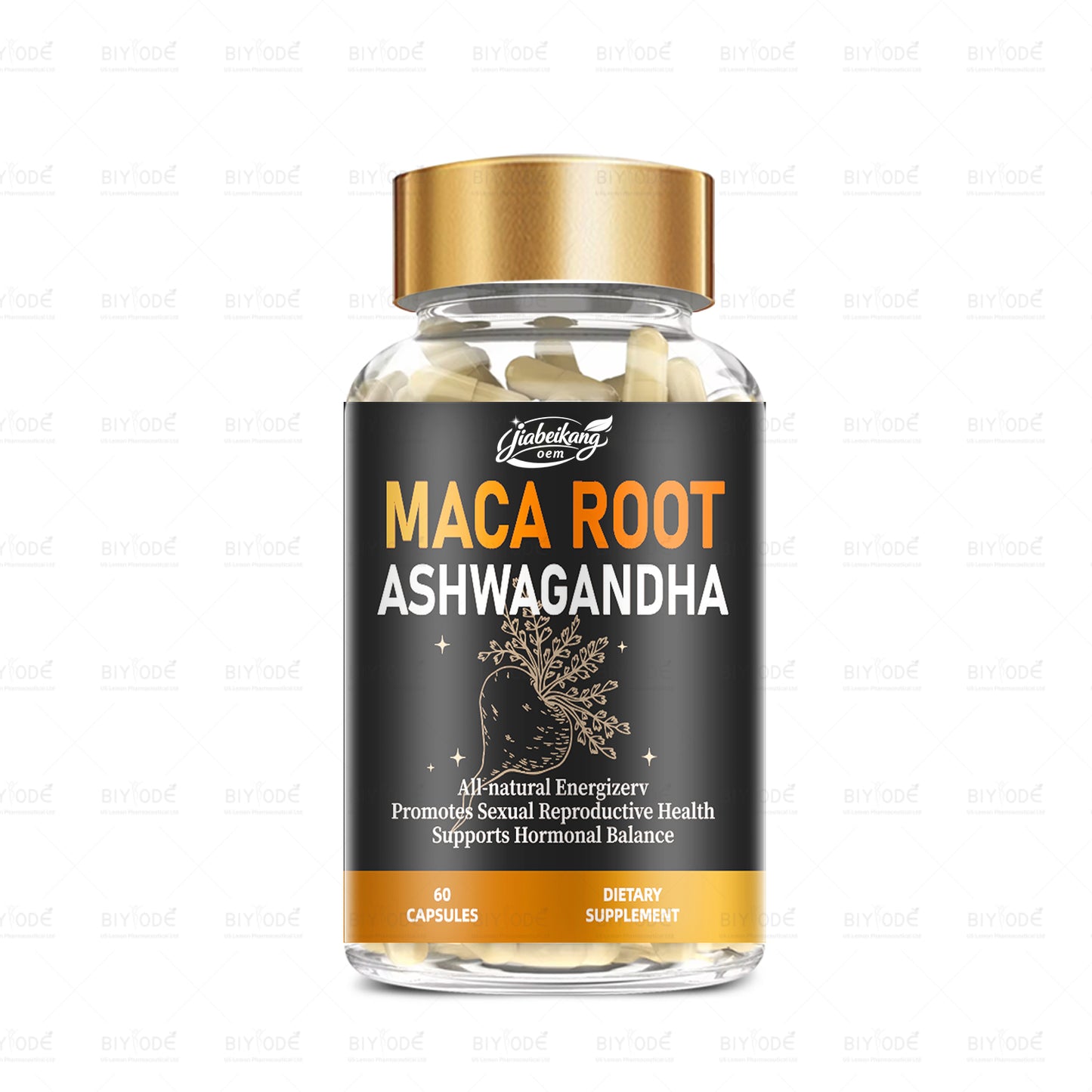 OEM ODM custom private label supplement manufacturer herbal supplements maca roots ashwagandha capsules
