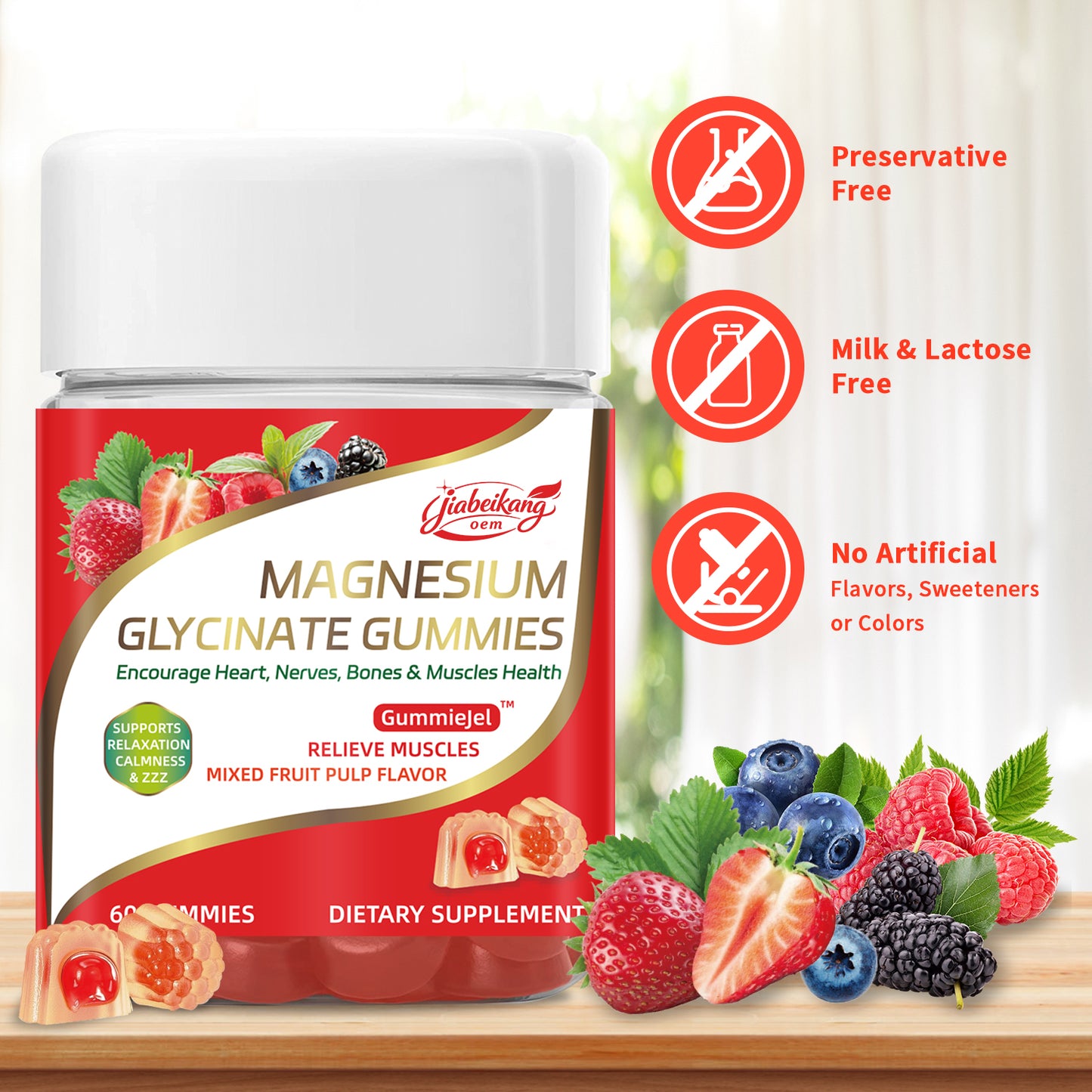 Magnesium glycinate supplement wholesale stress relief sleep help gummies