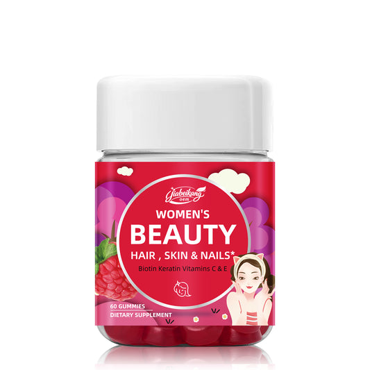 Professional Manufacturer OEM ODM Custom Wholesale Biotin Multivitamin Supplement Skin Hair Nails Health Women Beauty Gummies