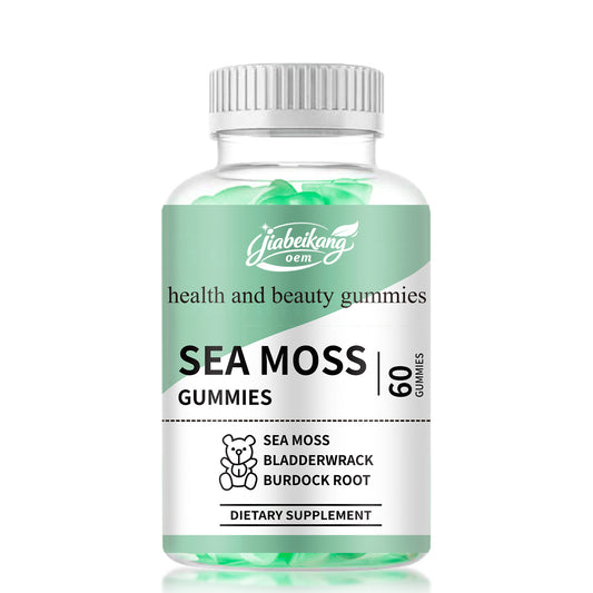 Halal sugar free professional custom private label organic raw irish sea moss slimming supplement seamoss gummy