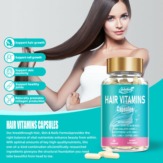 hot sale wholesale hair vitamins nails and skin capsules