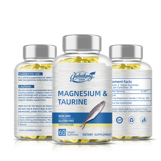 custom logo label supplement manufacturer taurine magnesium supplement softgel capsules