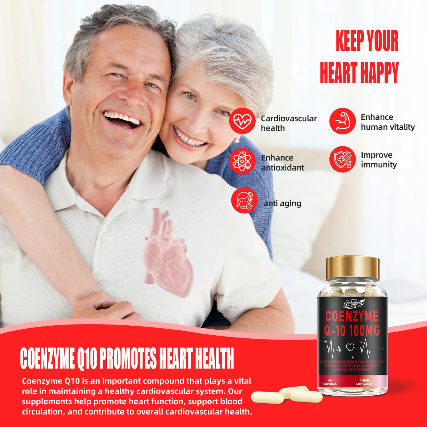 Biyode effective formula coenzyme coq10 supplement capsules