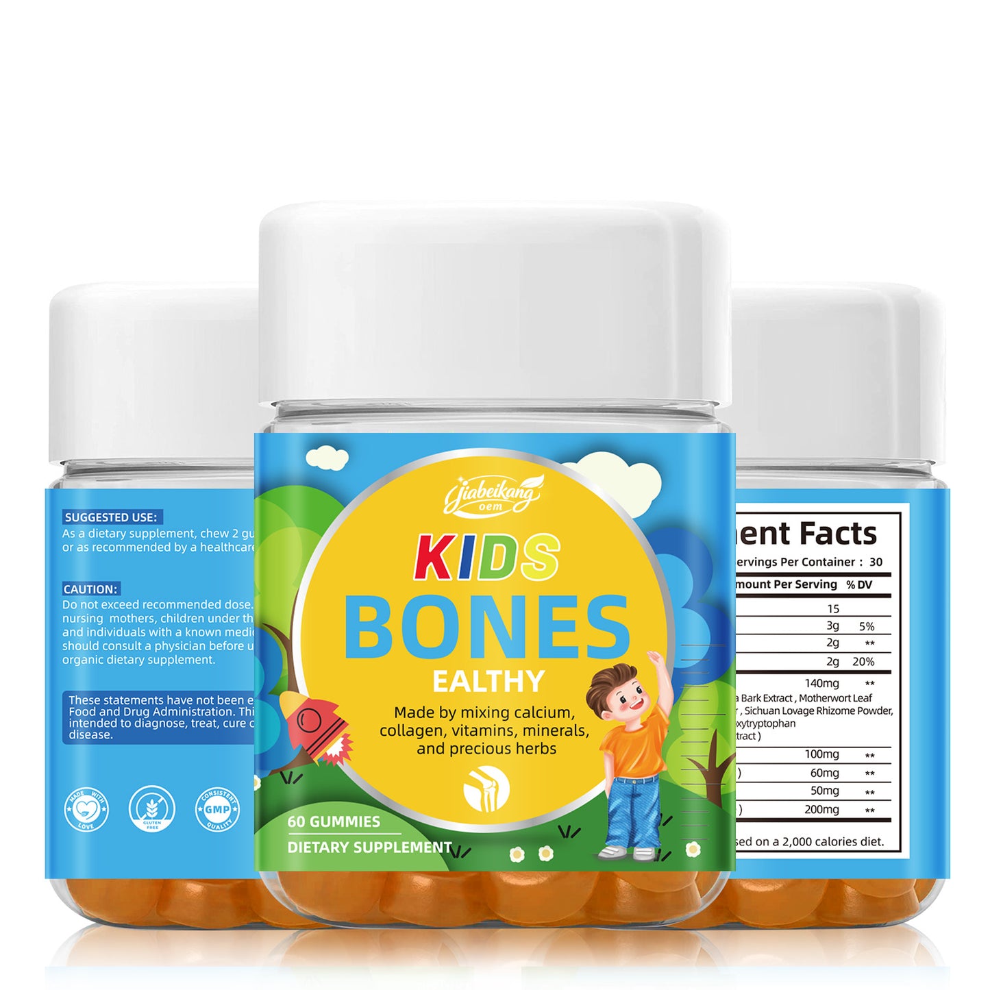 Kids Bones Support Rich In Calcium Collagen Minerals Multi Vitamin Supplement Immune Support Bone Health For Children