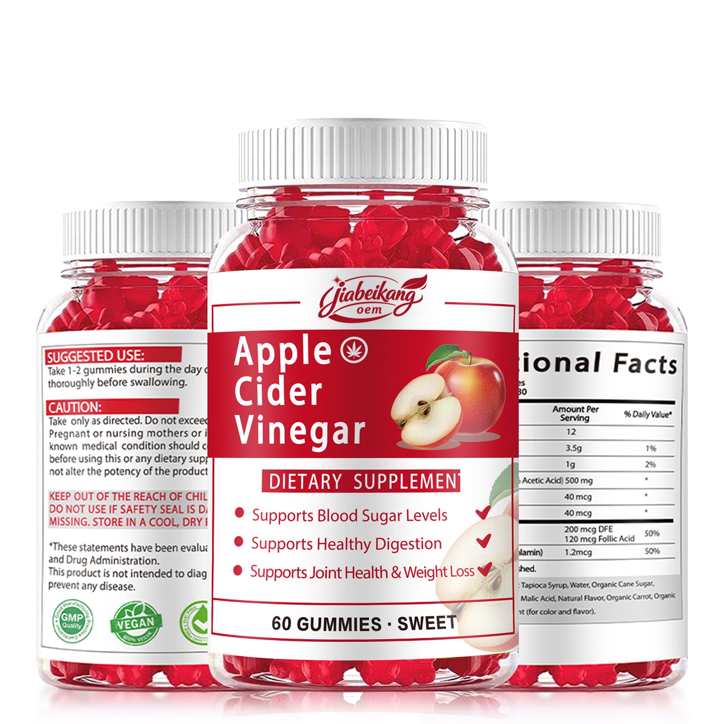 OEM ODM custom wholesale apple cider vinegar organic apple cider vinegar gummies