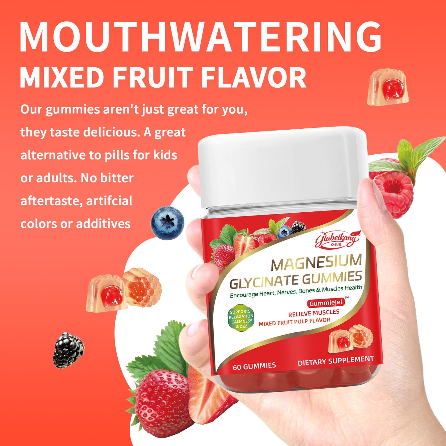 Magnesium glycinate supplement wholesale stress relief sleep help gummies