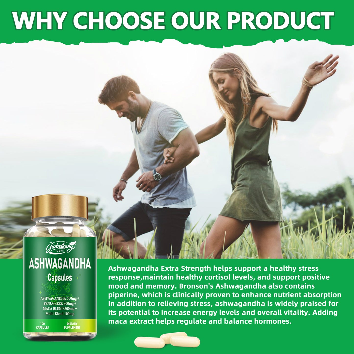 effective formula ready stock wholesale herbal maca ashwagandha extract deep sleep dietary supplement ashwagandha capsule