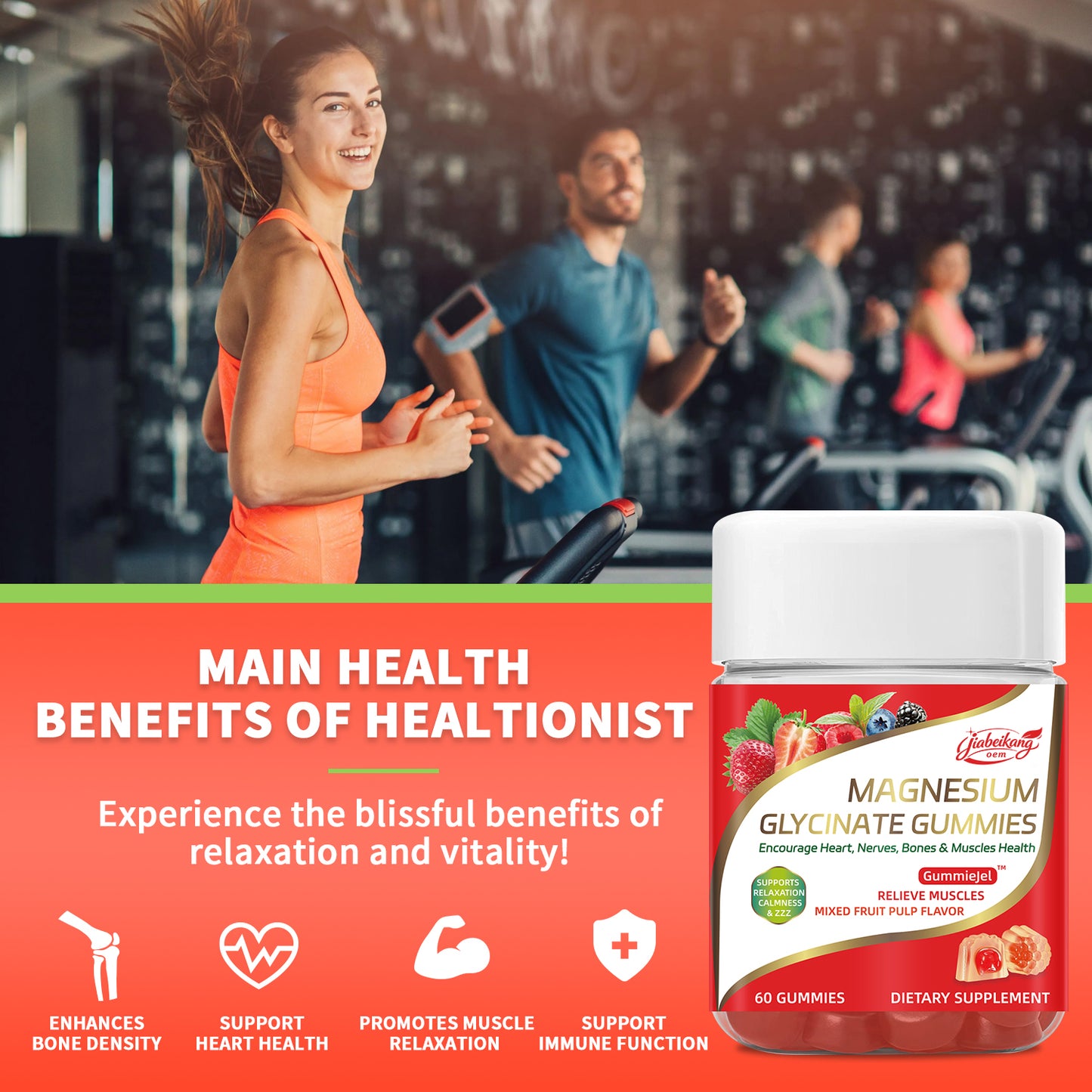 Magnesium glycinate supplement wholesale stress relief sleep help gummies