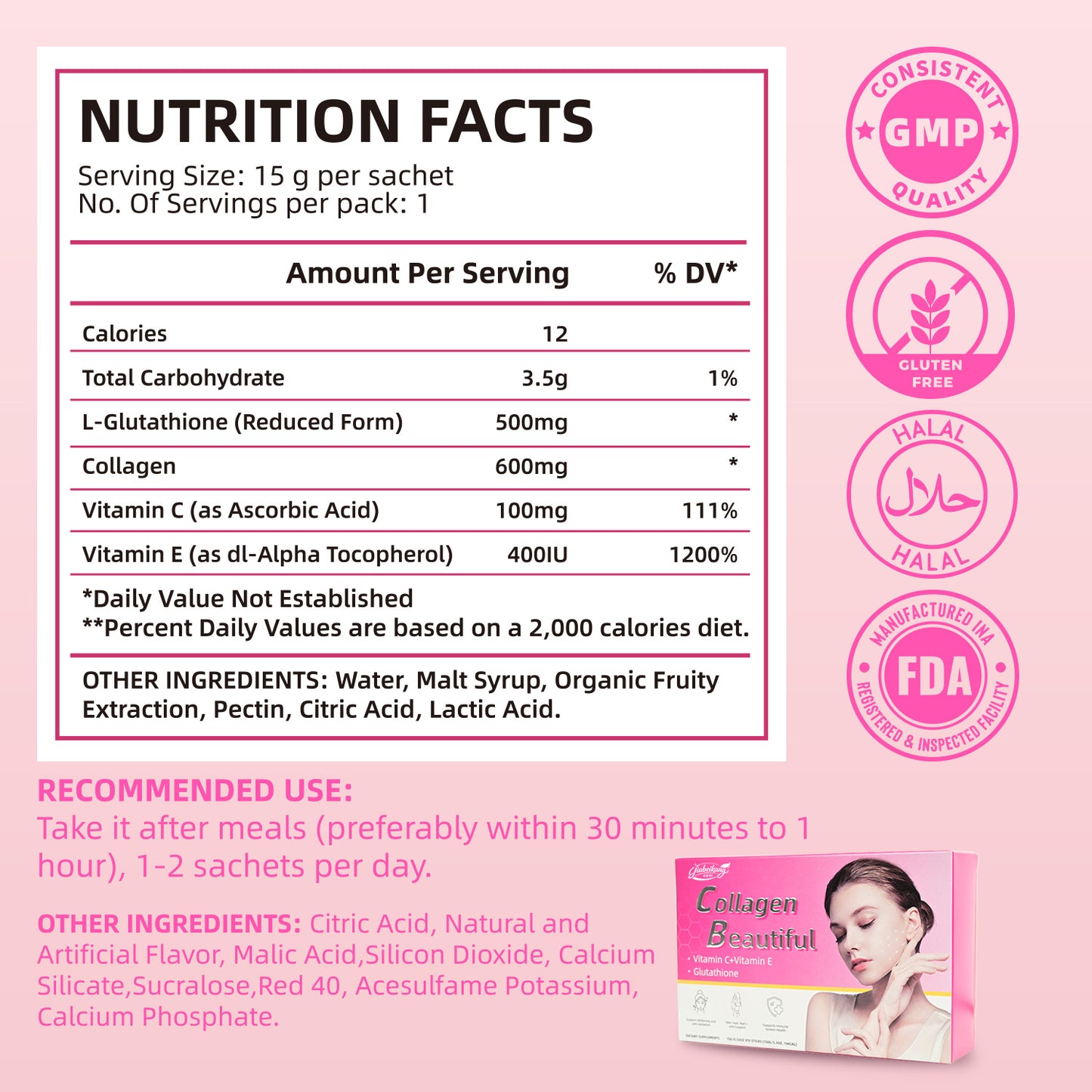 collagen supplement for skin whitening beauty product hair nails health supplement collagen jelly