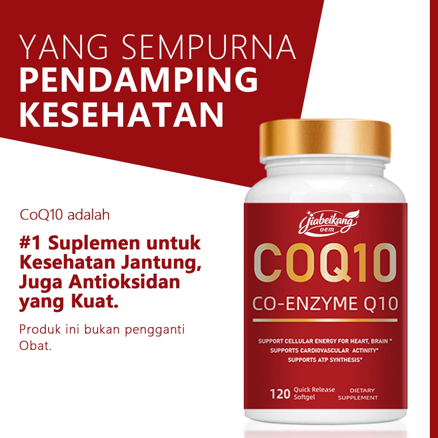CoQ-10 dietary healthcare supplement wholesale custom private label professional factory coenzyme coq10 soft capsules