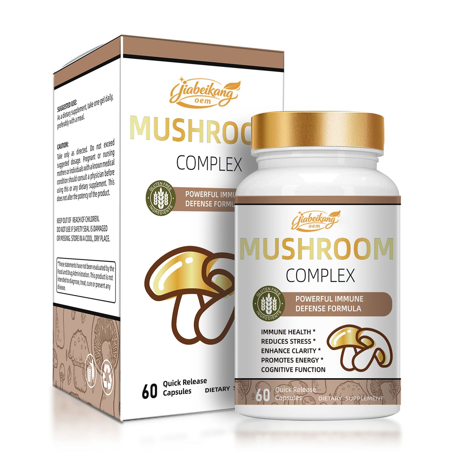 fast shipping ready stock wholesale mushroom complex capsules