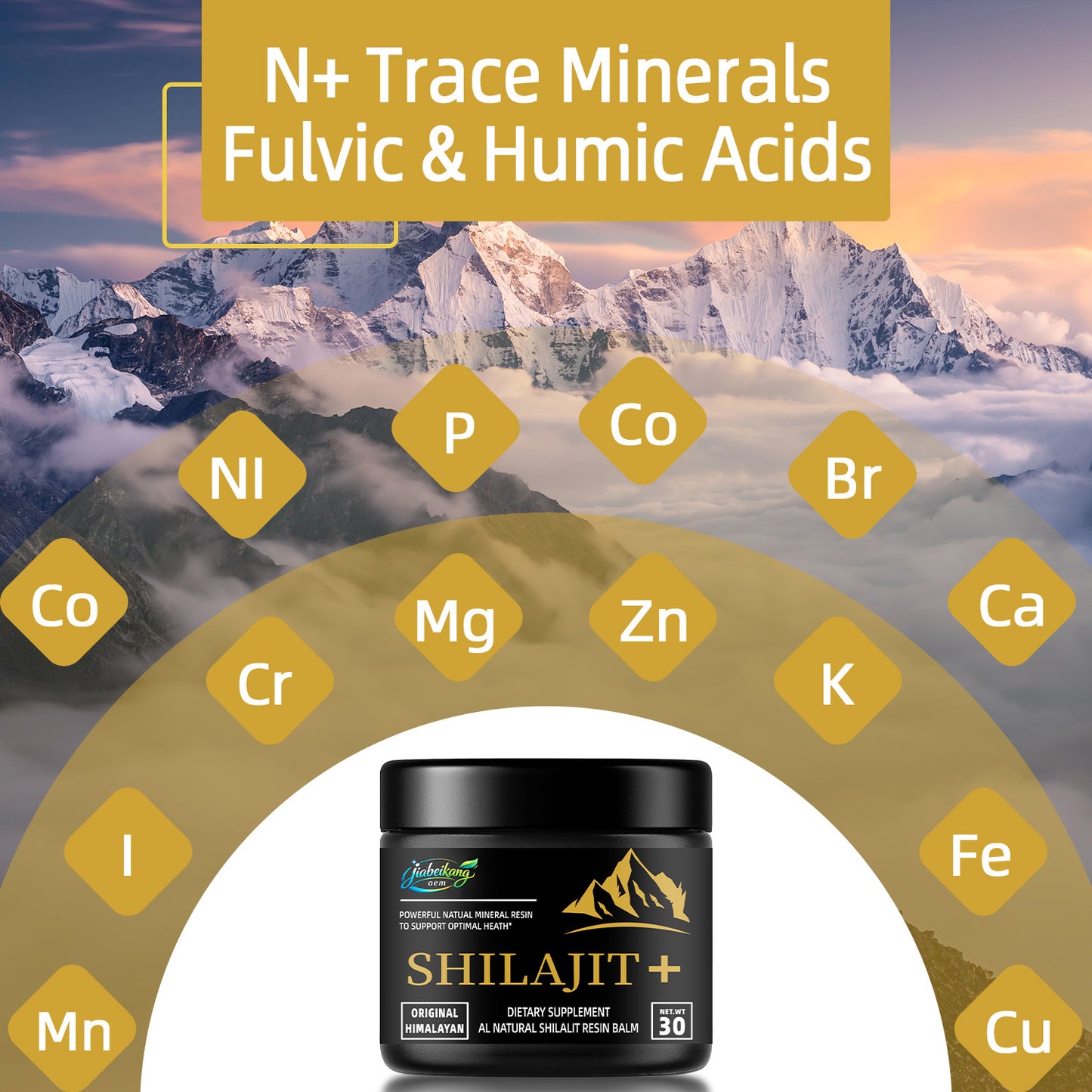 30 Grams Shilajit Pure Himalayan Organic Shilajit Resin Gold Grade Natural Shilajit Resin with 85+ Trace Minerals & Fulvic Acid