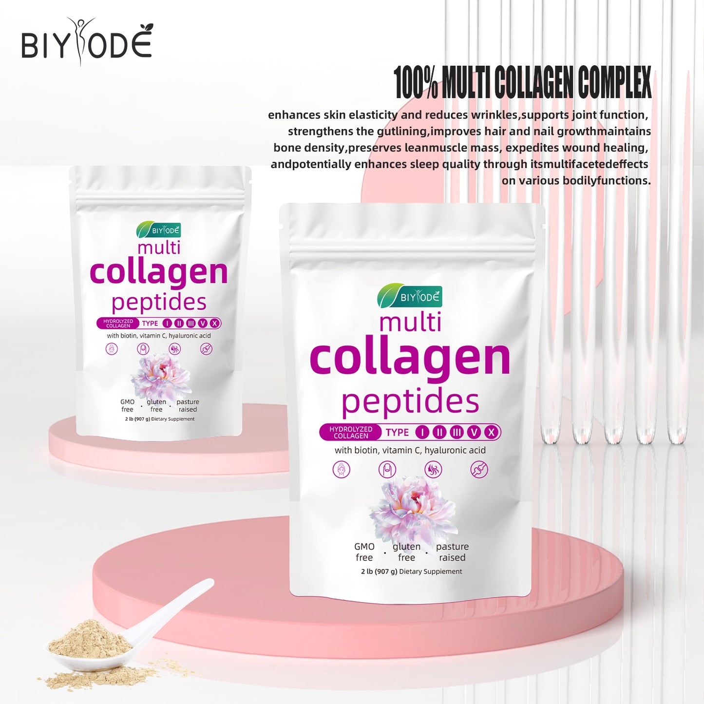 Multi marine collagen peptides powder