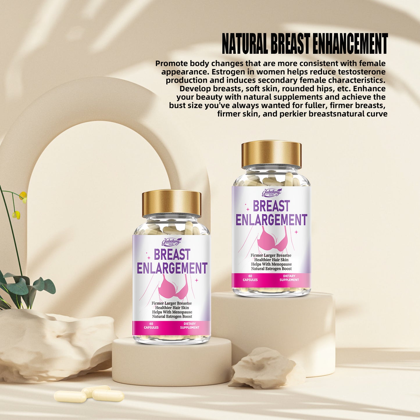 Custom Logo Label Supplement Manufacturer Wholesale Breast Enlargement Firmness Capsules