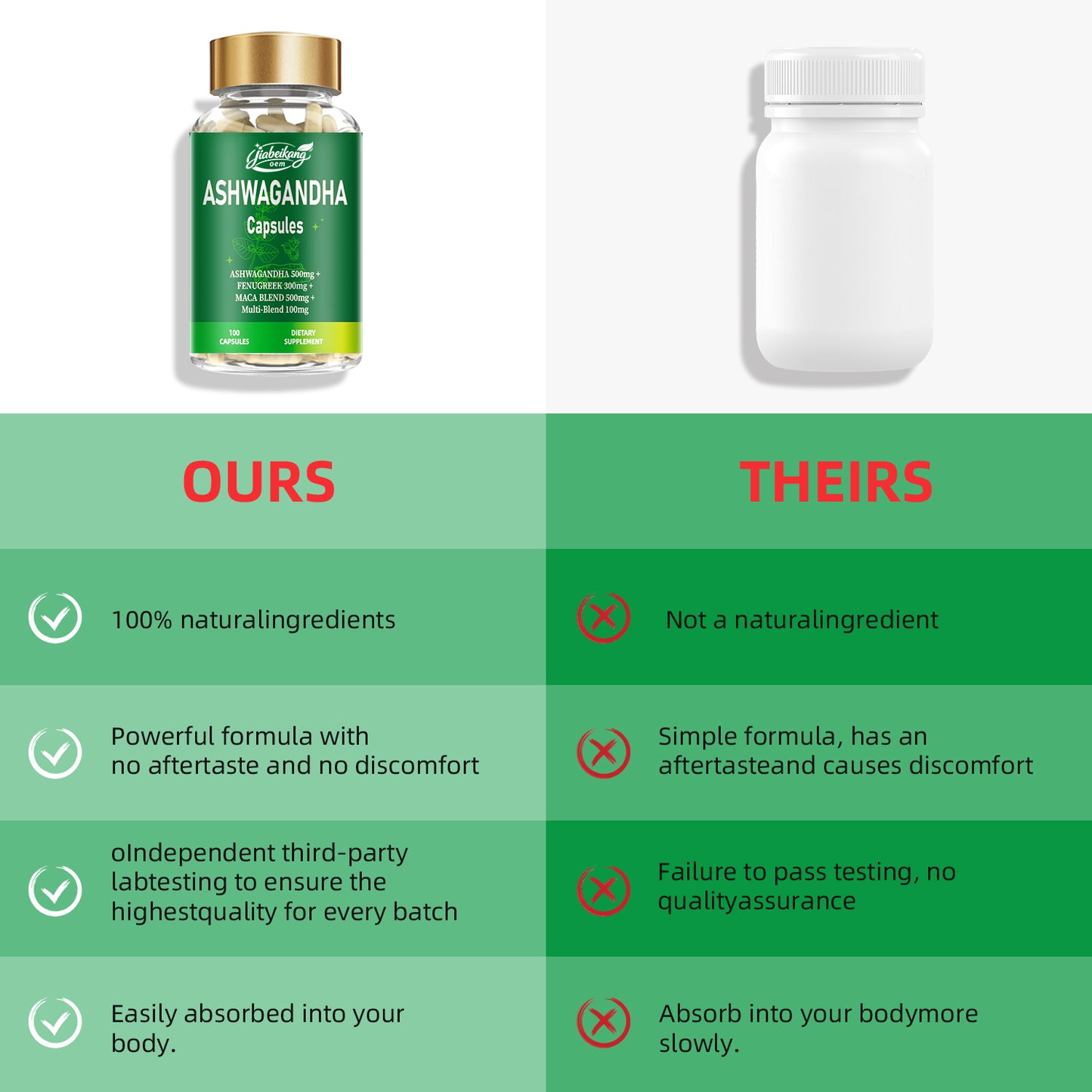 effective formula ready stock wholesale herbal maca ashwagandha extract deep sleep dietary supplement ashwagandha capsule