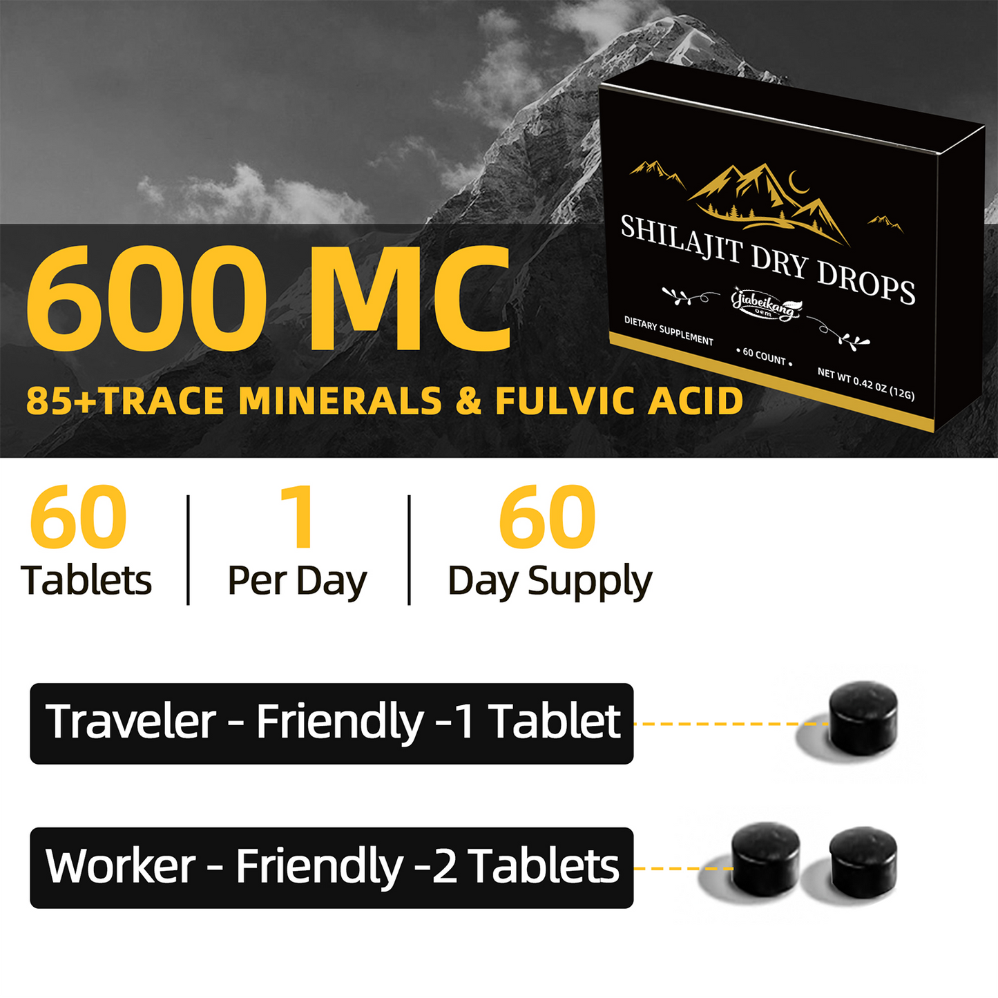 Himalayan shilajit suite custom wholesale oem any style gummies capsules drop and tablet healthcare supplement