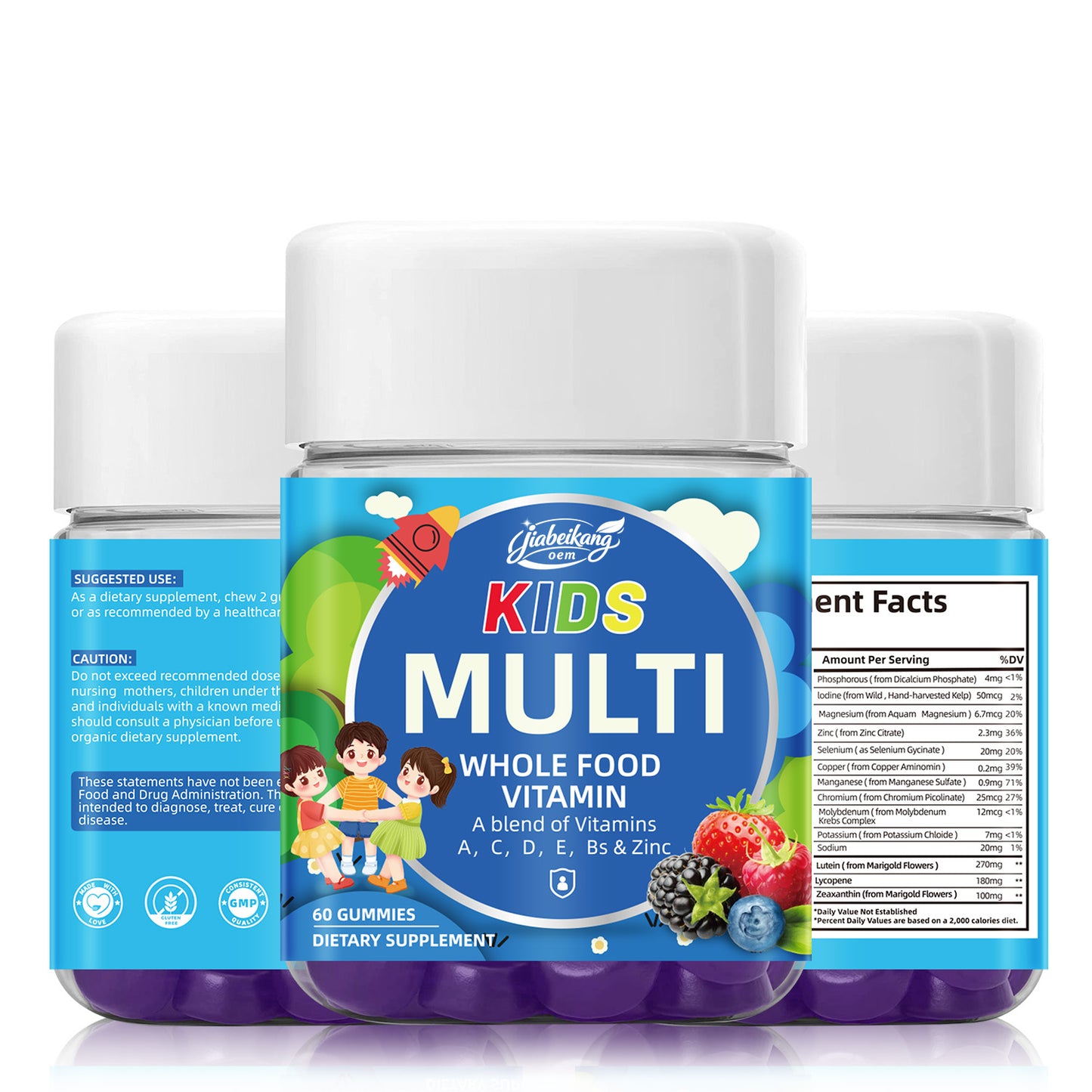 Effective Formula Kids Multi Vitamin Supplement Wholesale Immune Support Multivitmin B B12 Children Gummies