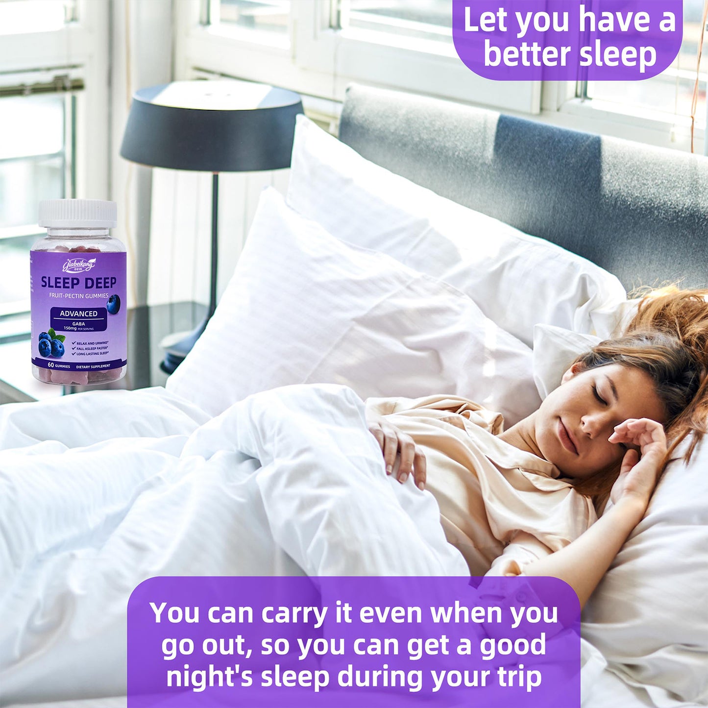 Sleep Well Supplement Relax For Men Women Gummy Calm Mood Energy Bears Melatonin Gummies