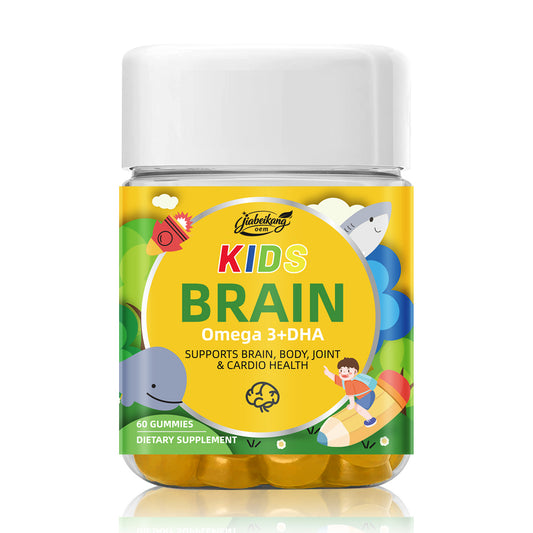 Hot sale wholesale multivitamin supplement kids alpha brain health nootropics supplement omega 3 DHA memory focus study gummies
