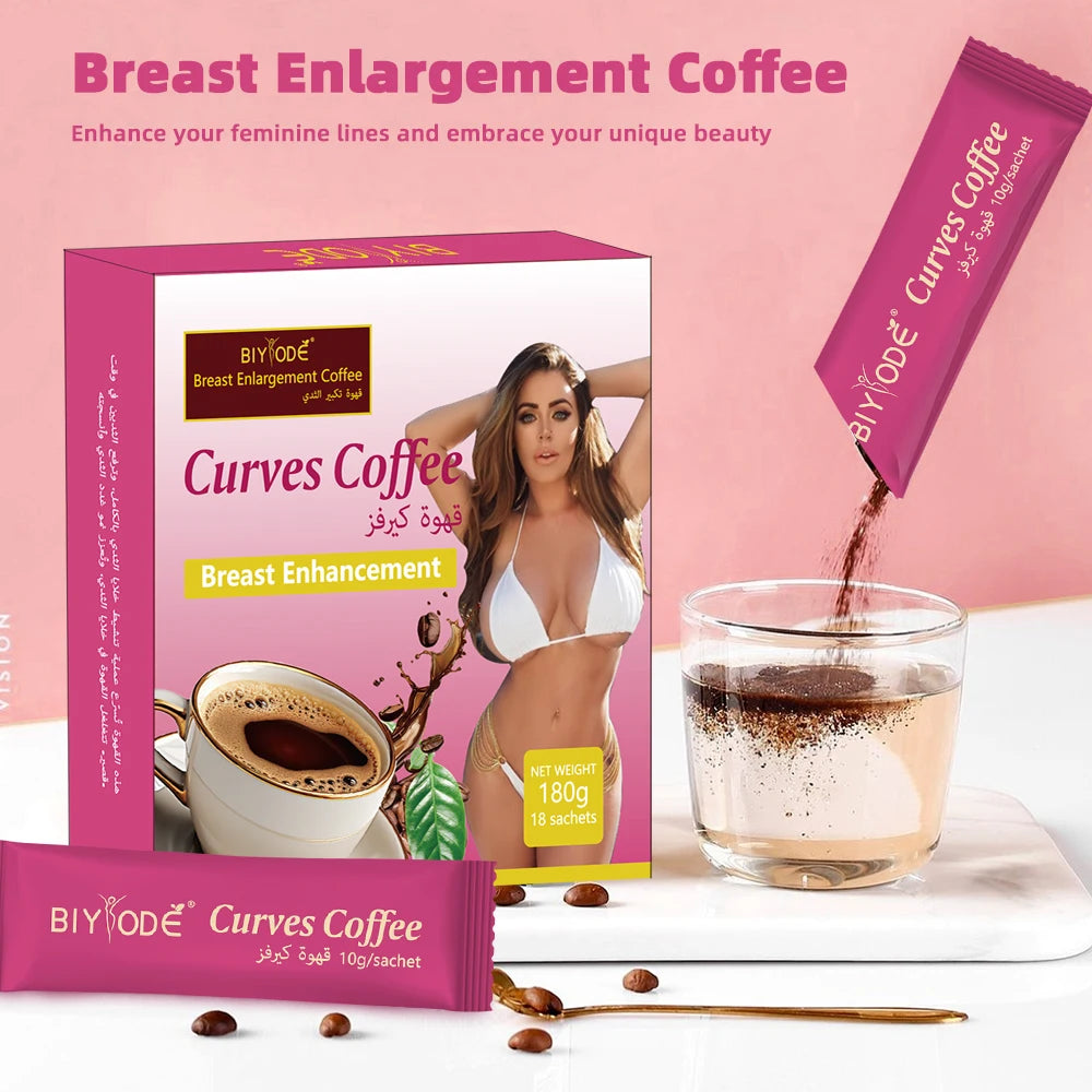 OEM ODM Manufacturer Breast Enhancement Coffee Powder Curves Coffee Custom Private Label Herbal Supplements with Fenugreek Maca Panax Ginseng Factory